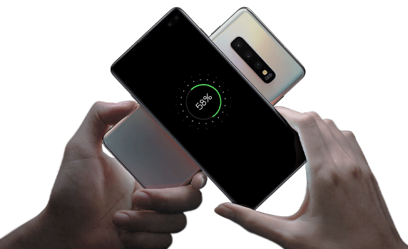 Wireless charging on the Galaxy S10 Image: Samsung